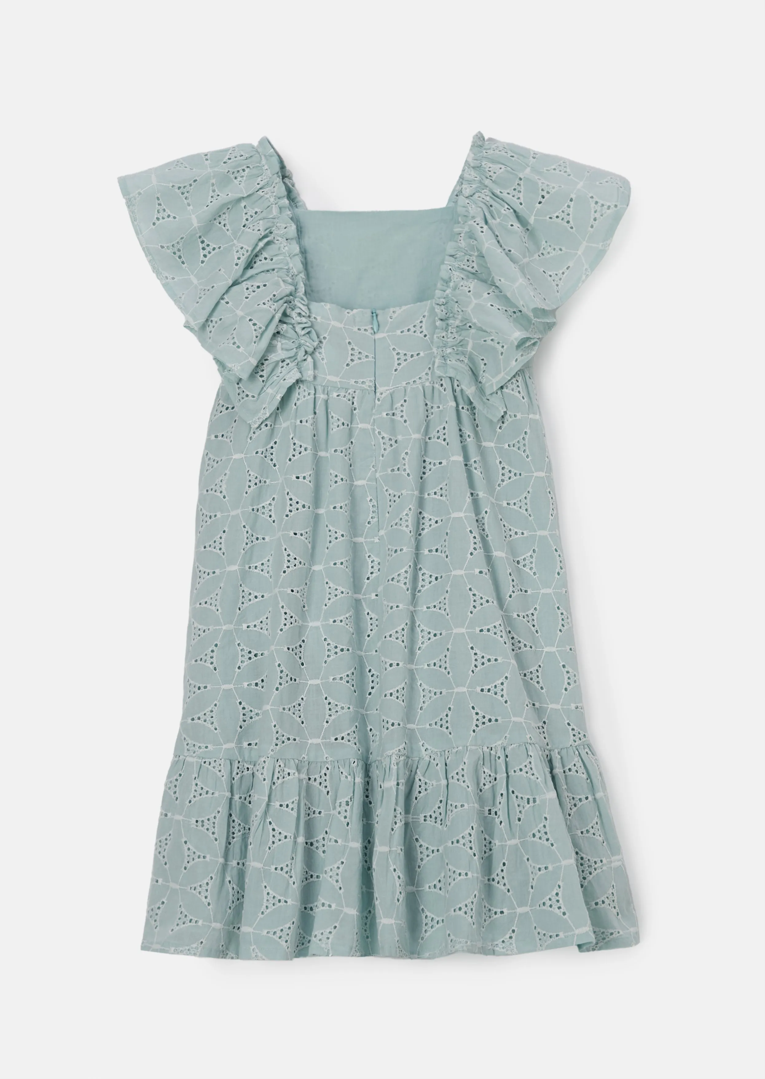 Sara Mint Broderie Dress