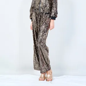 Sequin straight-leg pants wholesale