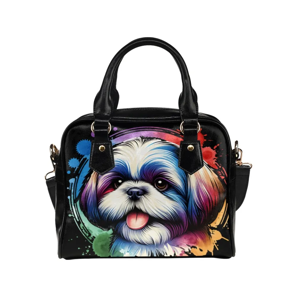 Shih Tzu Shoulder Bag - Watercolor