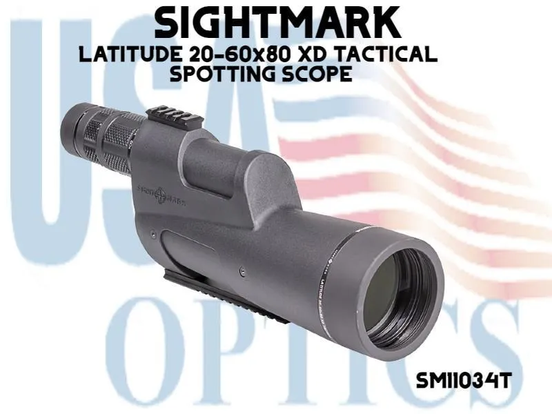 SIGHTMARK,  SM11034T, LATITUDE 20-60x80 XD TACTICAL SPOTTING SCOPE