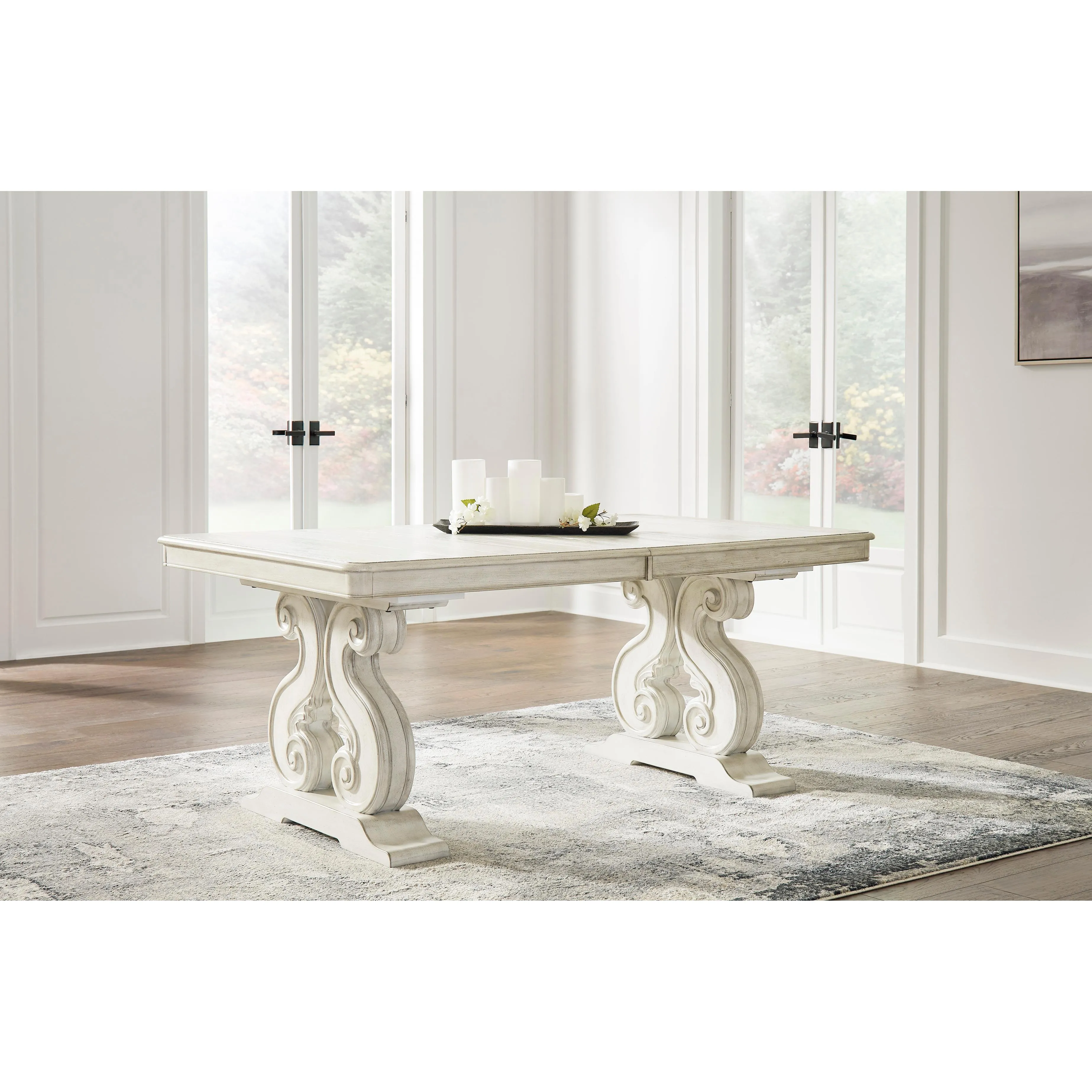 Signature Design by Ashley Arlendyne Dining Table with Pedestal Base D980-55B/D980-55T