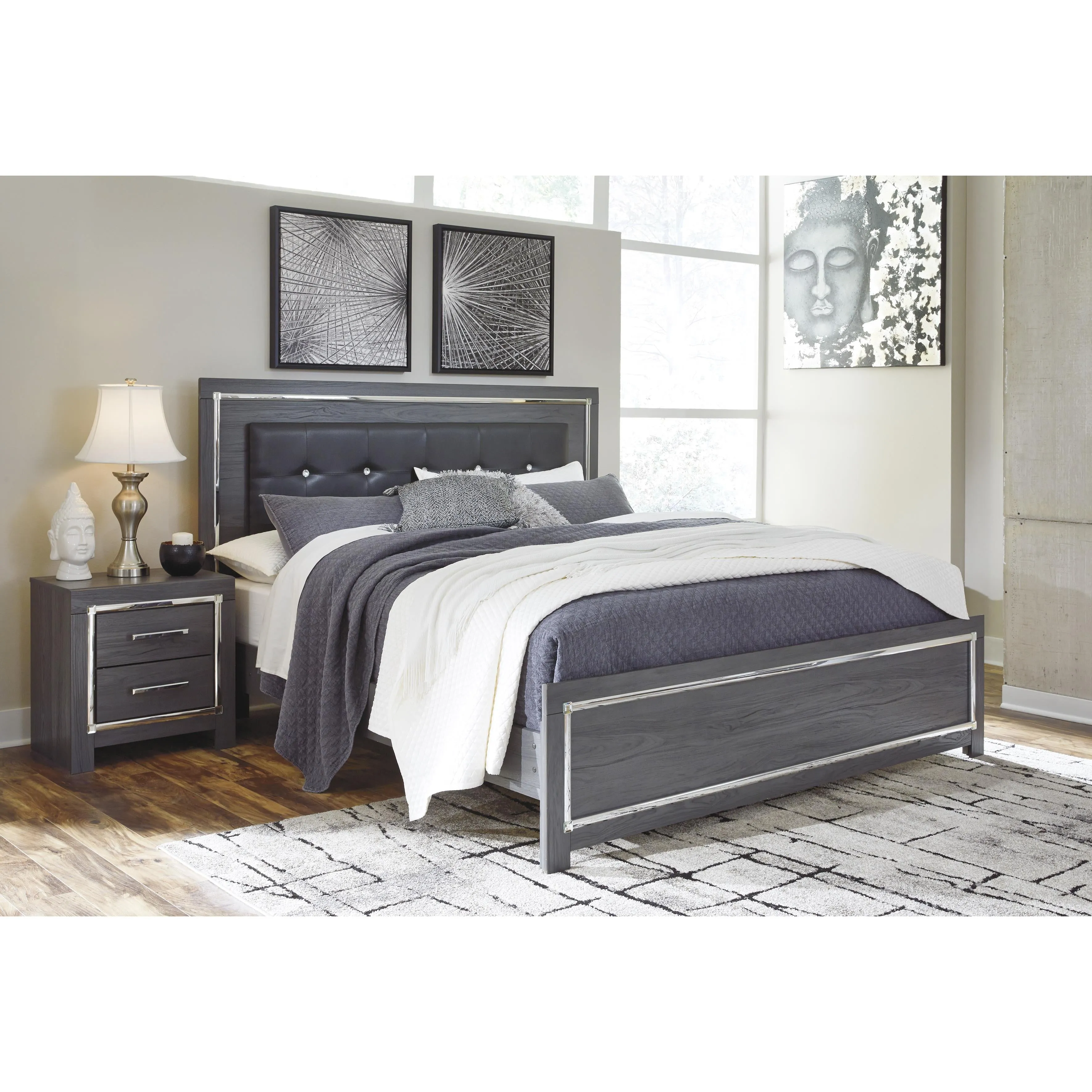 Signature Design by Ashley Lodanna King Panel Bed B214-58/B214-56/B214-95/B100-14