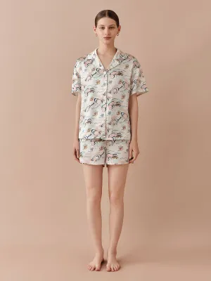 SILKINC Dunhuang Flying Sky Short Pajama Set