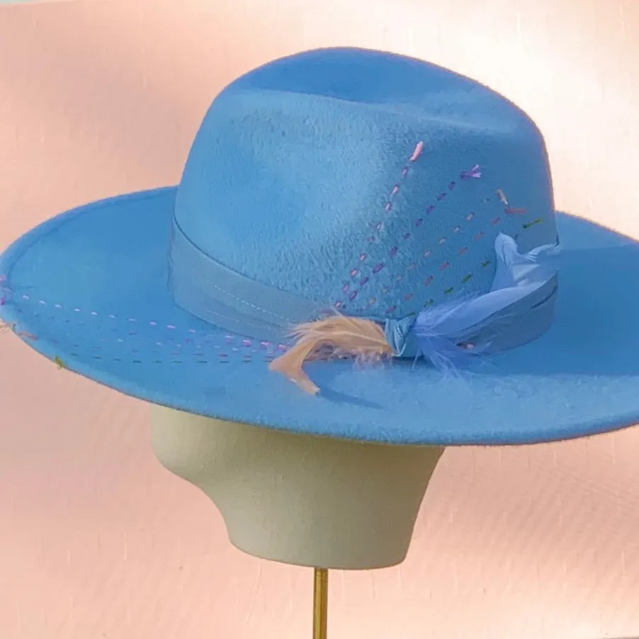 Sky Blue Jesse Fedora