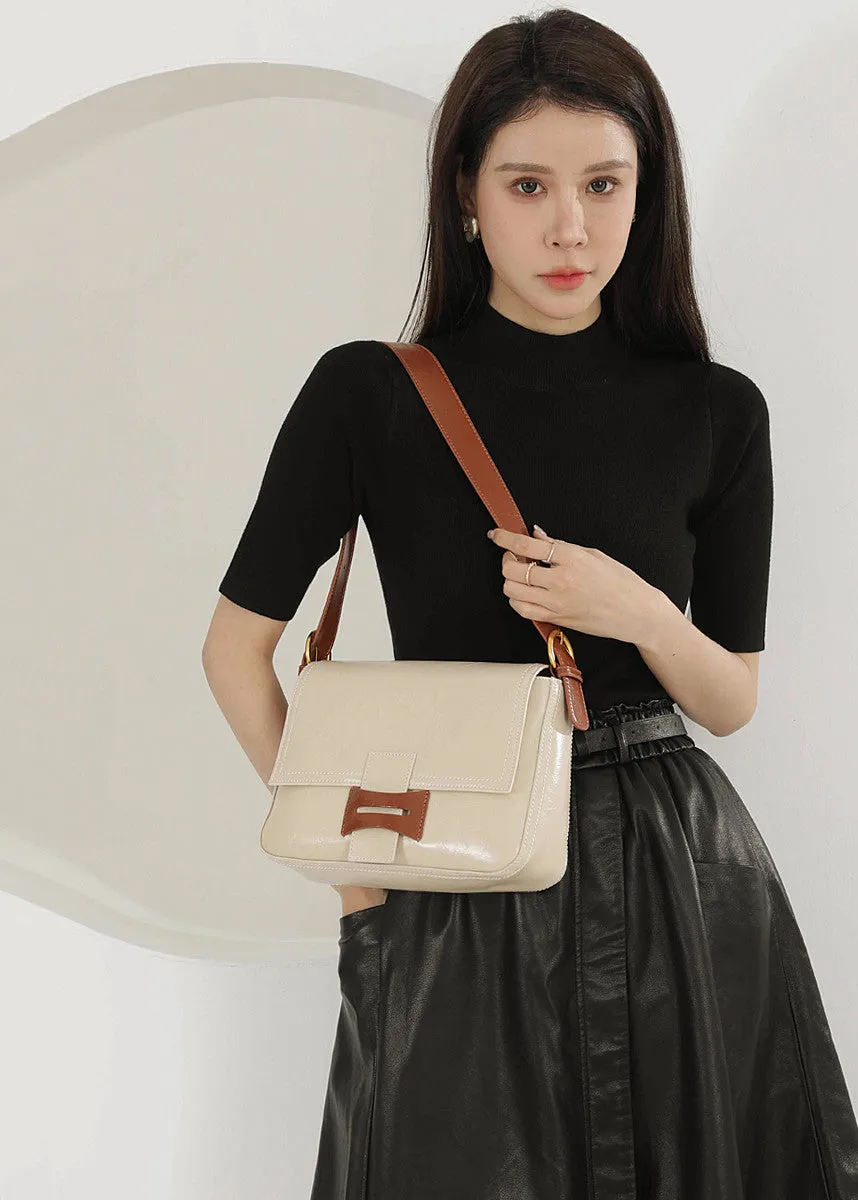 Sleek Leather Shoulder & Crossbody Bag