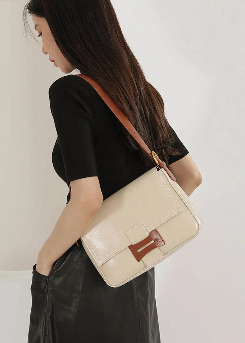 Sleek Leather Shoulder & Crossbody Bag