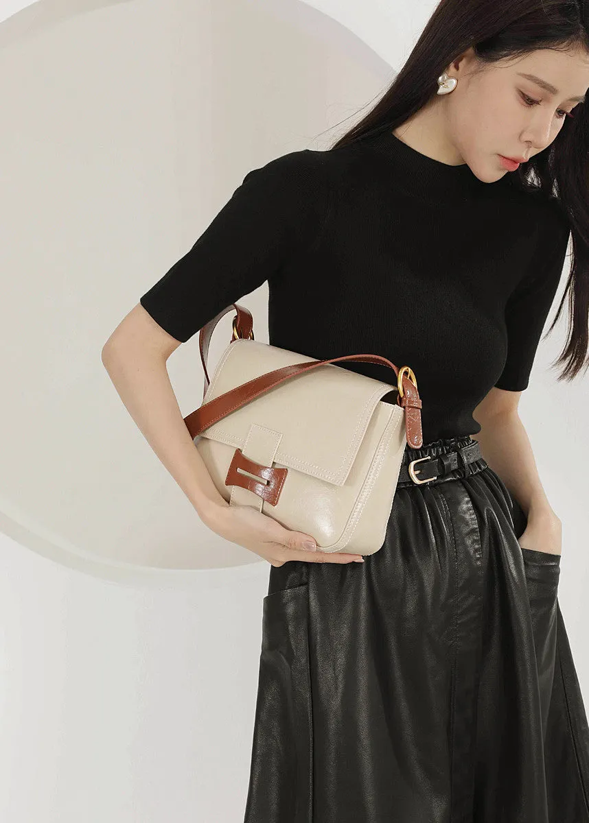 Sleek Leather Shoulder & Crossbody Bag