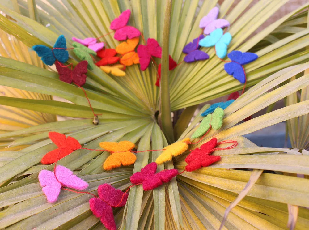 Small Butterfly Felt Hanging Decor