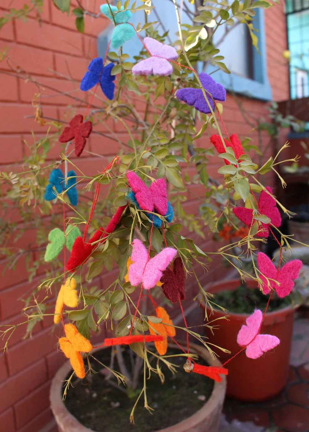 Small Butterfly Felt Hanging Decor