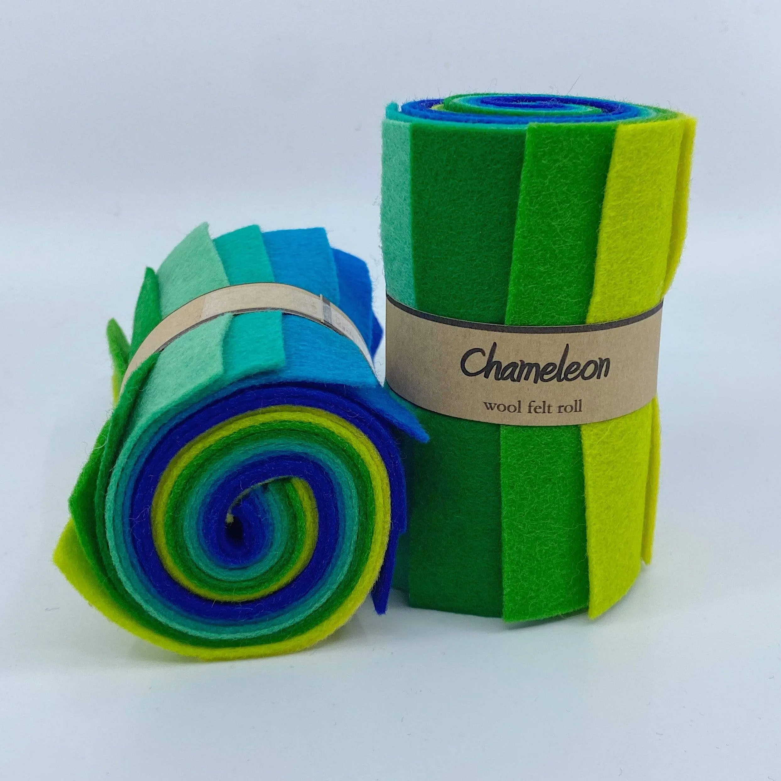 Small Wool Felt Roll - Chameleon