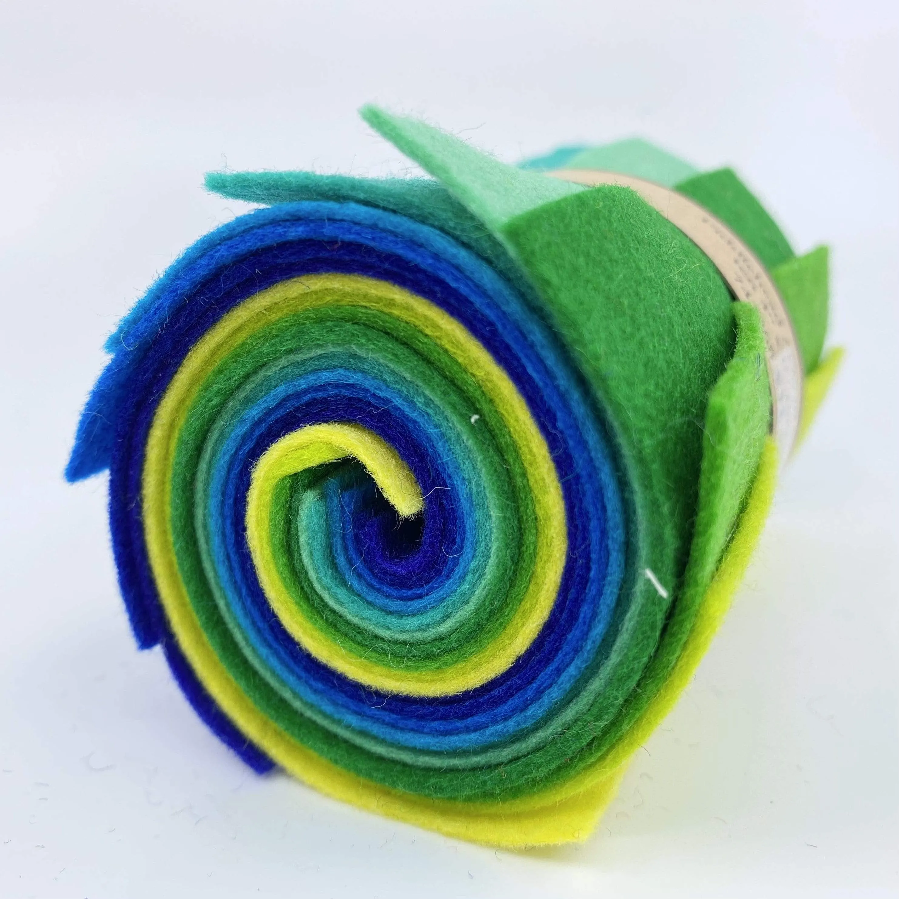 Small Wool Felt Roll - Chameleon