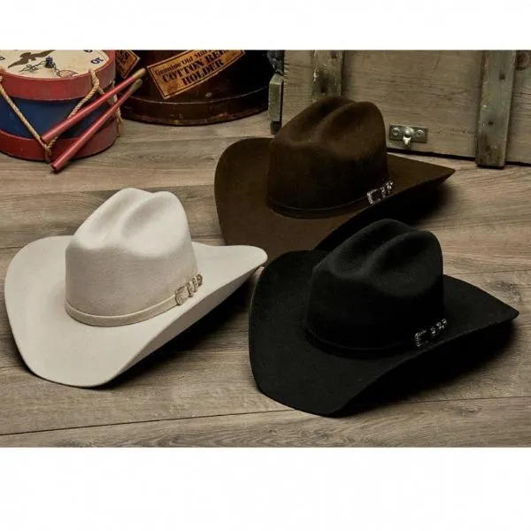 Stampede Men's Felt 100X Wool Western Hat - The Clint