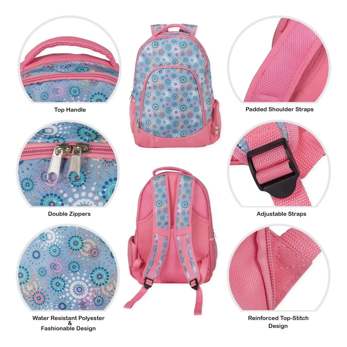 Starburst Pink Backpack & Lunchbag Set