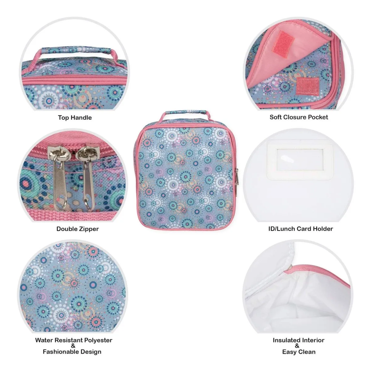 Starburst Pink Backpack & Lunchbag Set