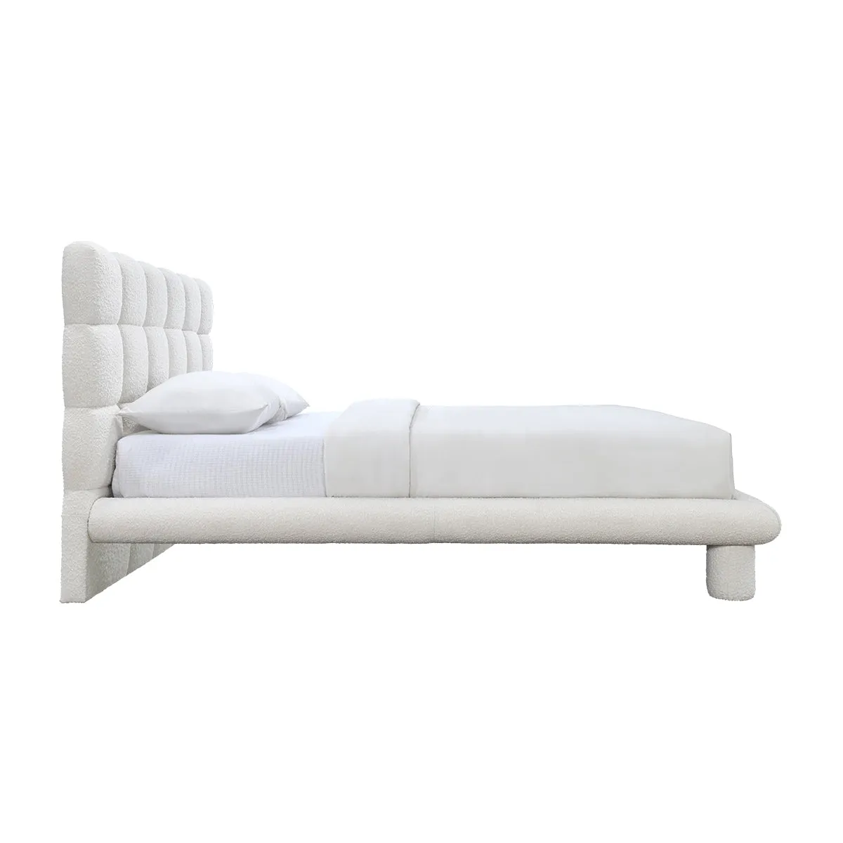 Stella Boucle Queen Bed (Cream)