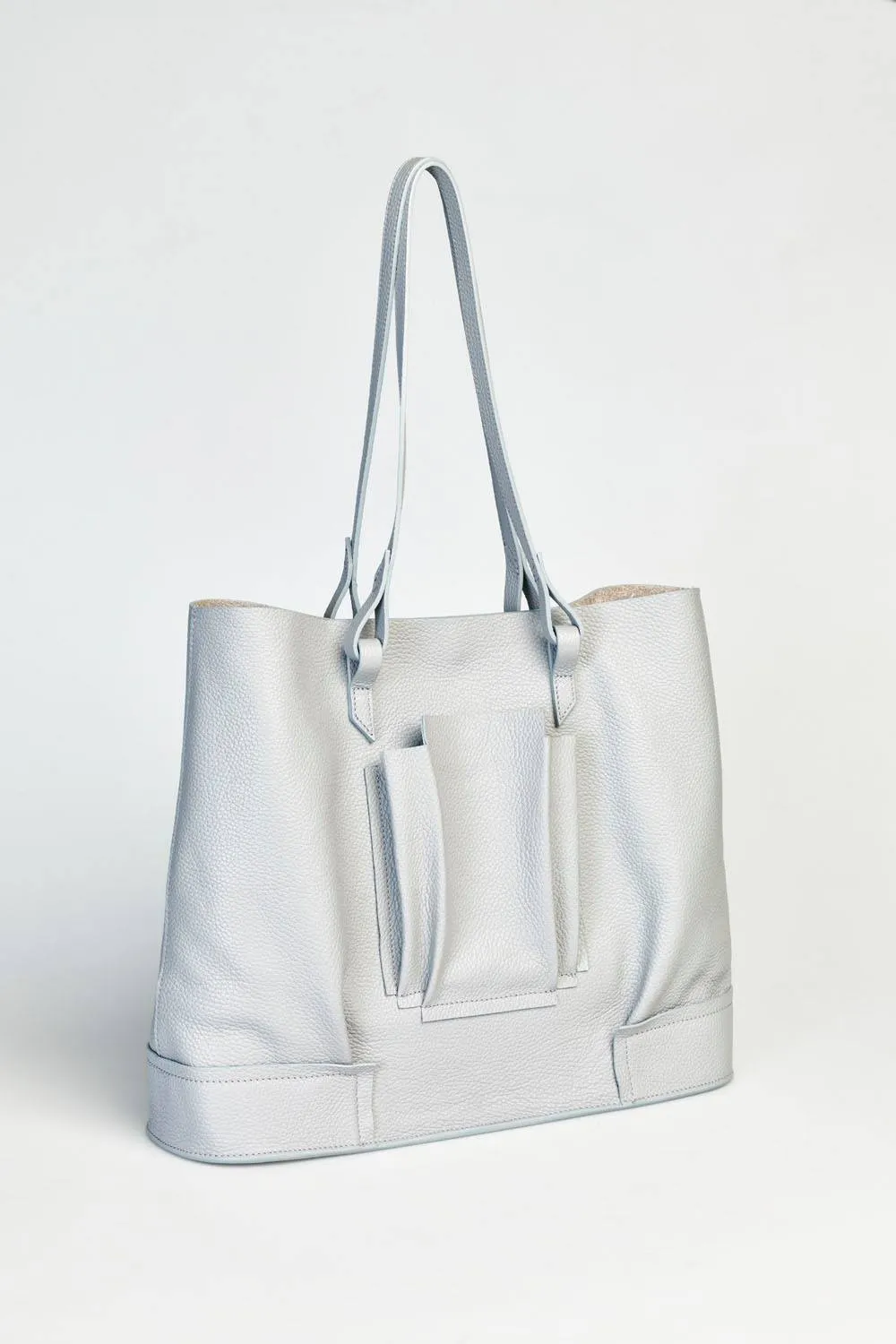 Structural Plisse Tote