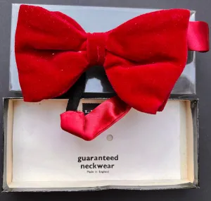 Sumptuous Red Velvet Bow Tie