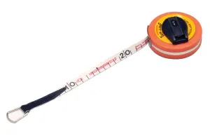 Tape Measure, 5 Meters - Fiberglass, PVC Covering - Winding Handle - Eisco Labs