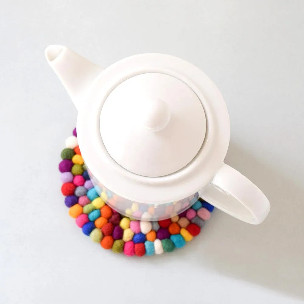 Teapot Trivet - Colourful 15cm