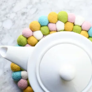 Teapot Trivet - Jellybean Colours 20cm