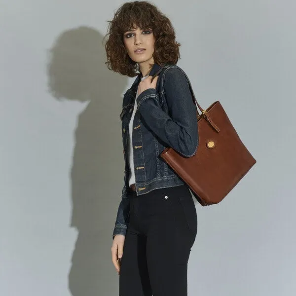 The Bridge - Story Donna Shopping Bag in Brown