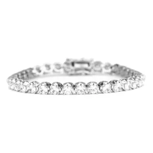 The Gold Gods Diamond Buttercup Tennis Bracelet (4mm 7.5" White Gold)