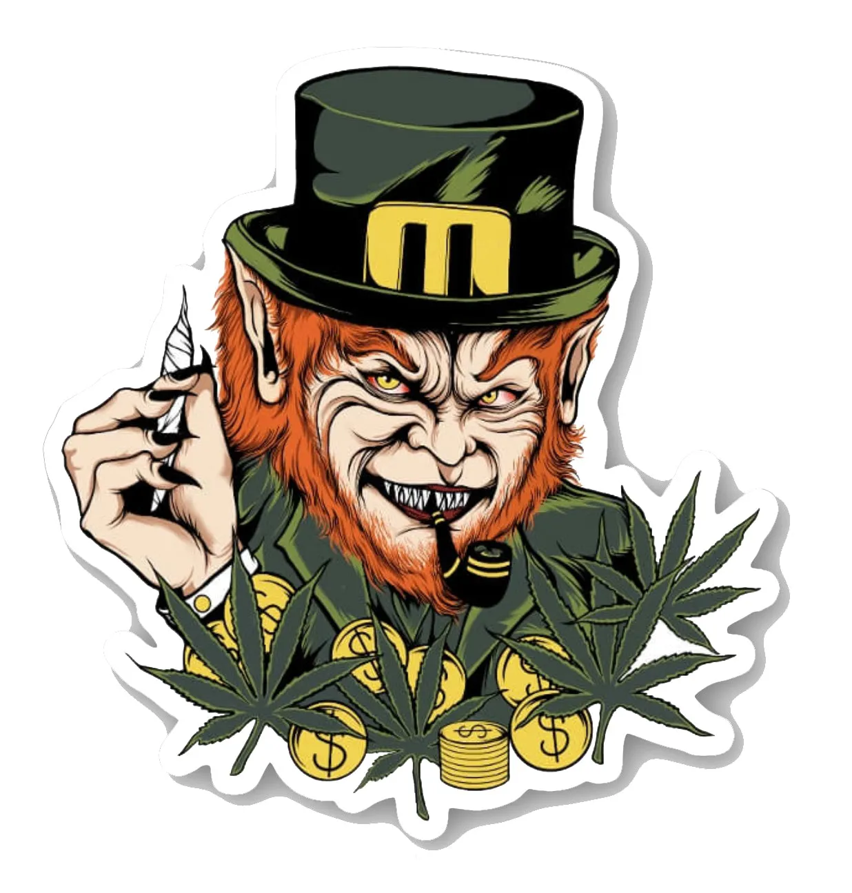 The Leprechaun Cut Vinyl STICKER