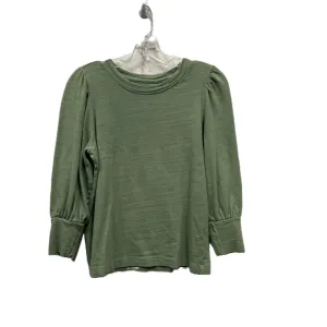 Top Long Sleeve By Loft In Green, Size: S