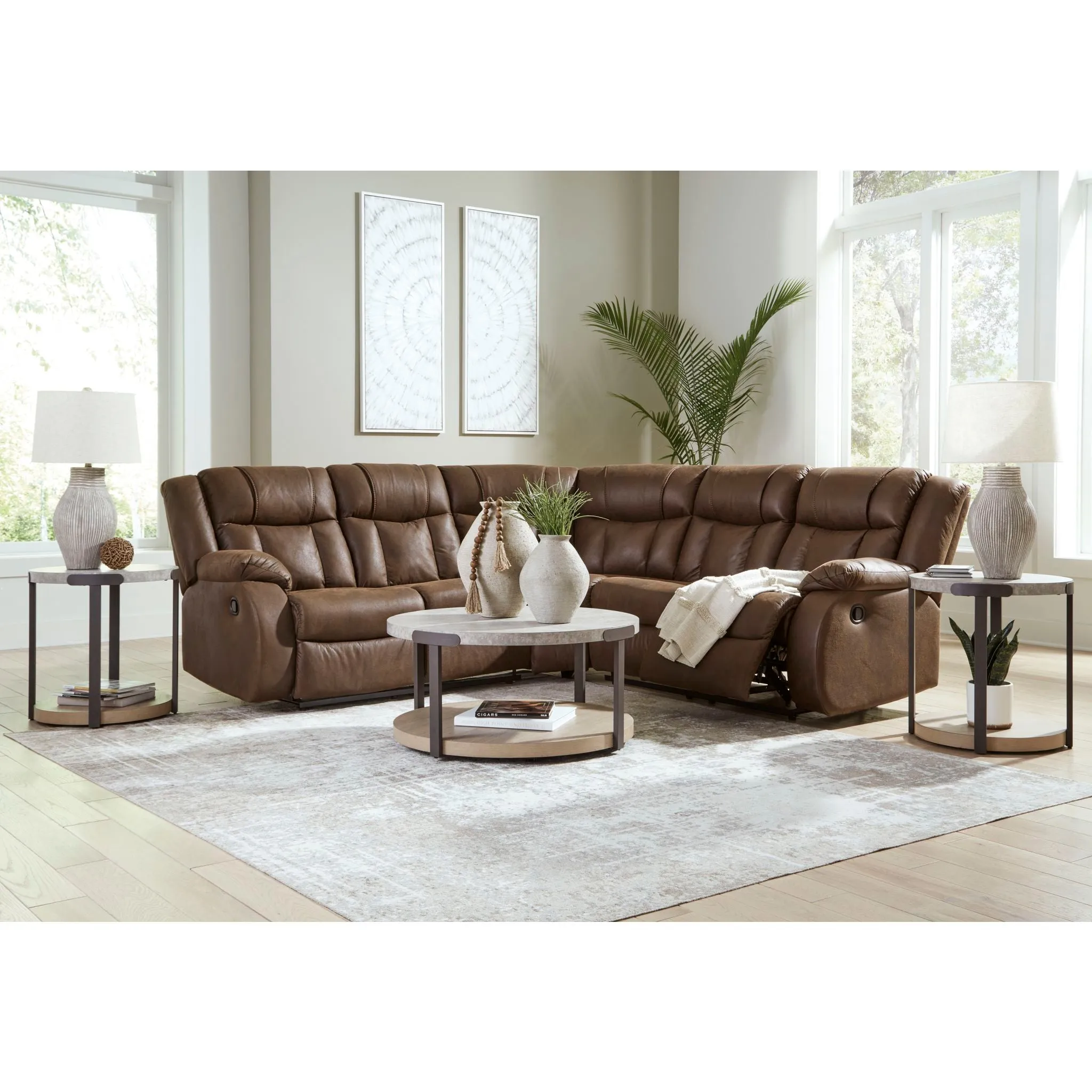 Trail Boys 2 Piece Reclining Sectional