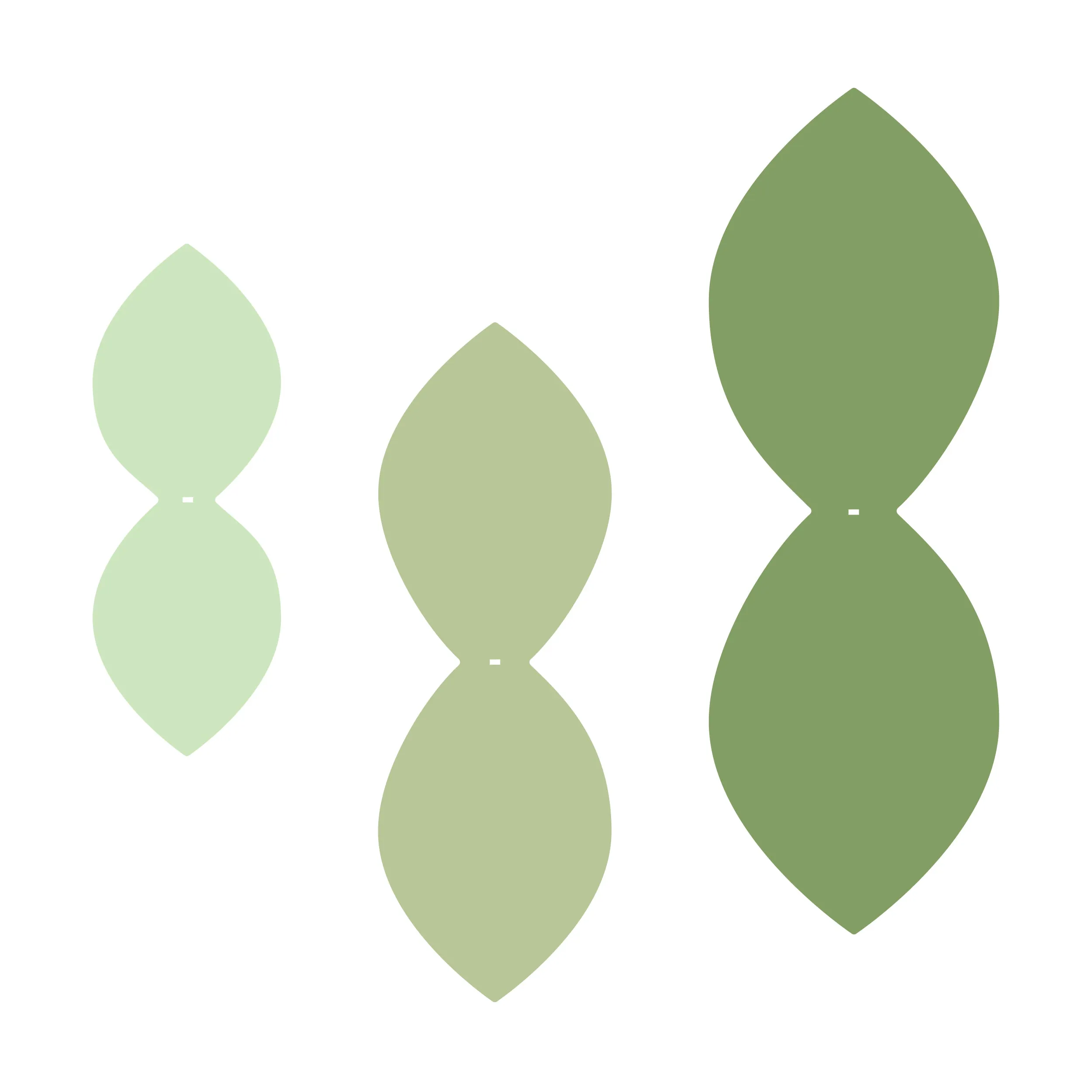 Twin Leaves, SVG   PDF Digital Download