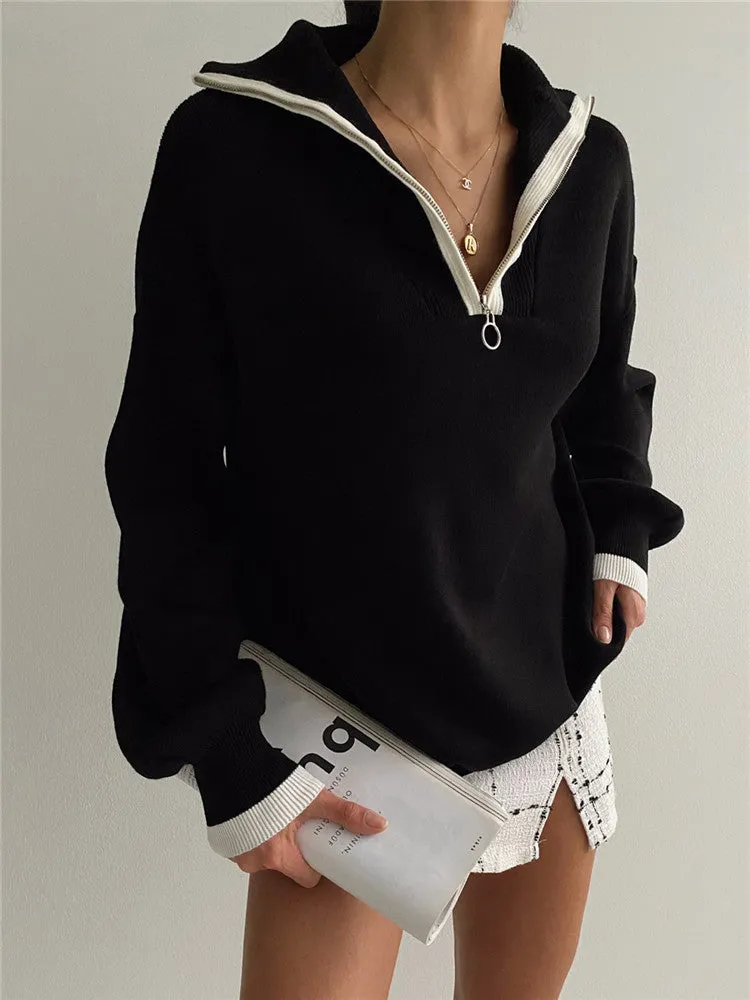 Under The Graceful Influence Collared Sweater