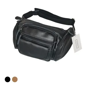 Unisex cowhide leather handbag Vesny pouch design waist bag