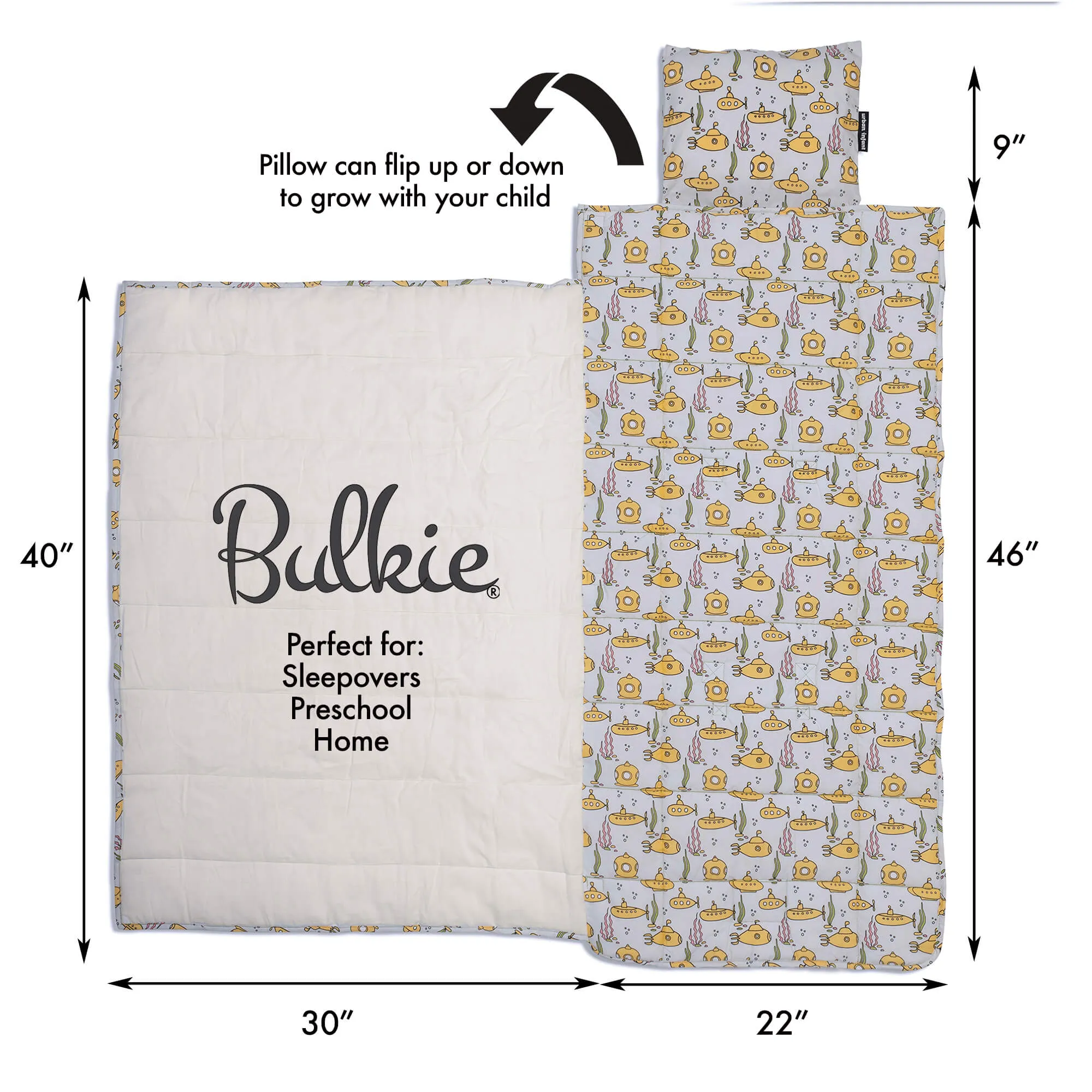 Urban Infant Bulkie™ Super Sleepover Kids Mat - Submarines