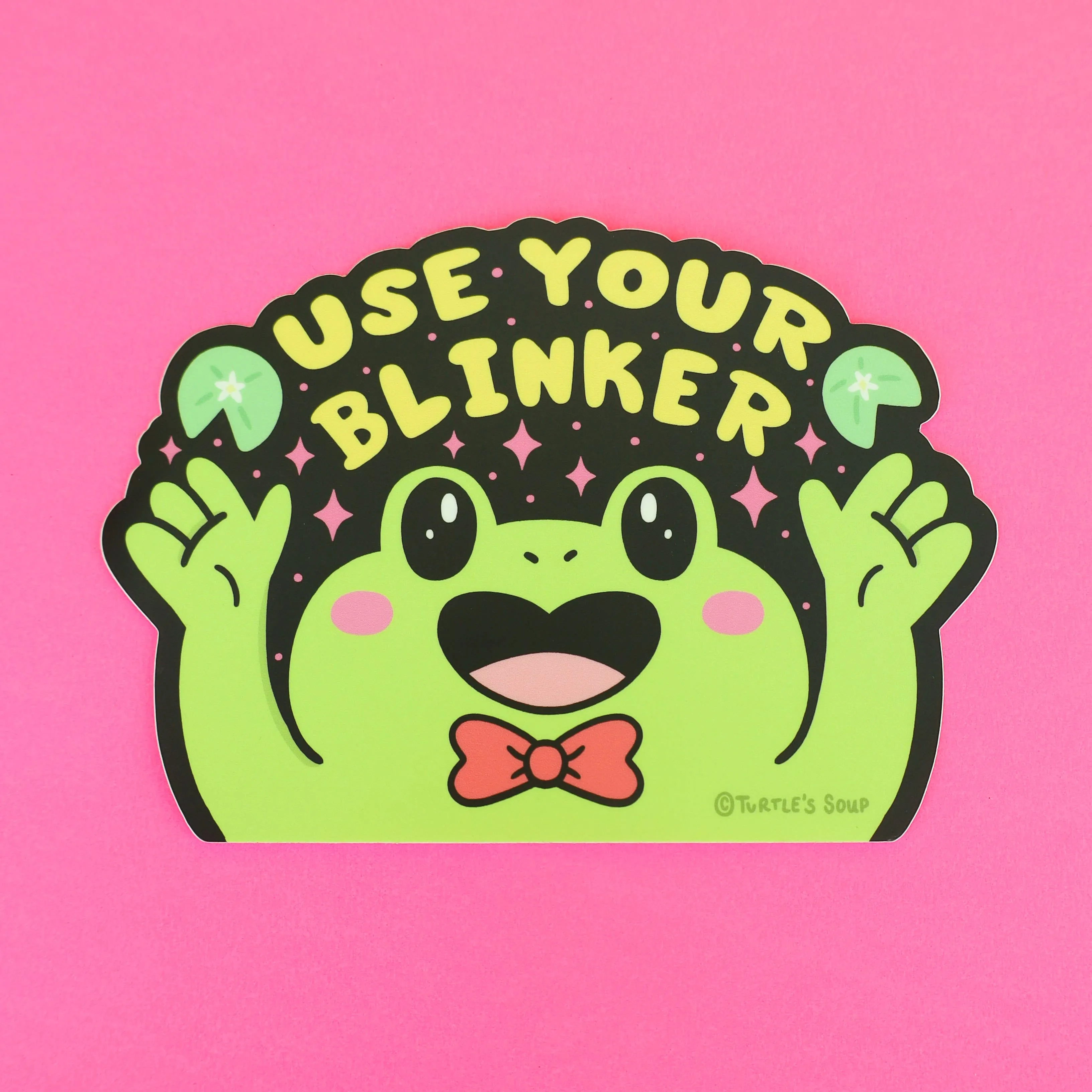 Use Your Blinker Frog Bumper Sticker