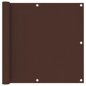 vidaXL Balcony Screen Brown 90x600 cm Oxford Fabric