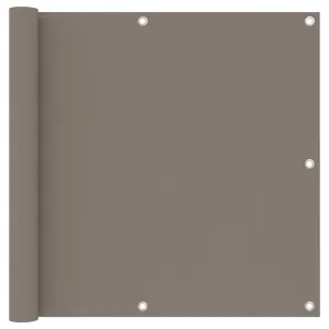 vidaXL Balcony Screen Taupe 90x400 cm Oxford Fabric