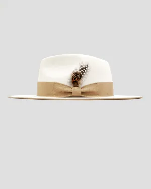 Vintage Vogue Ferguson Fedora Hat-Ivory