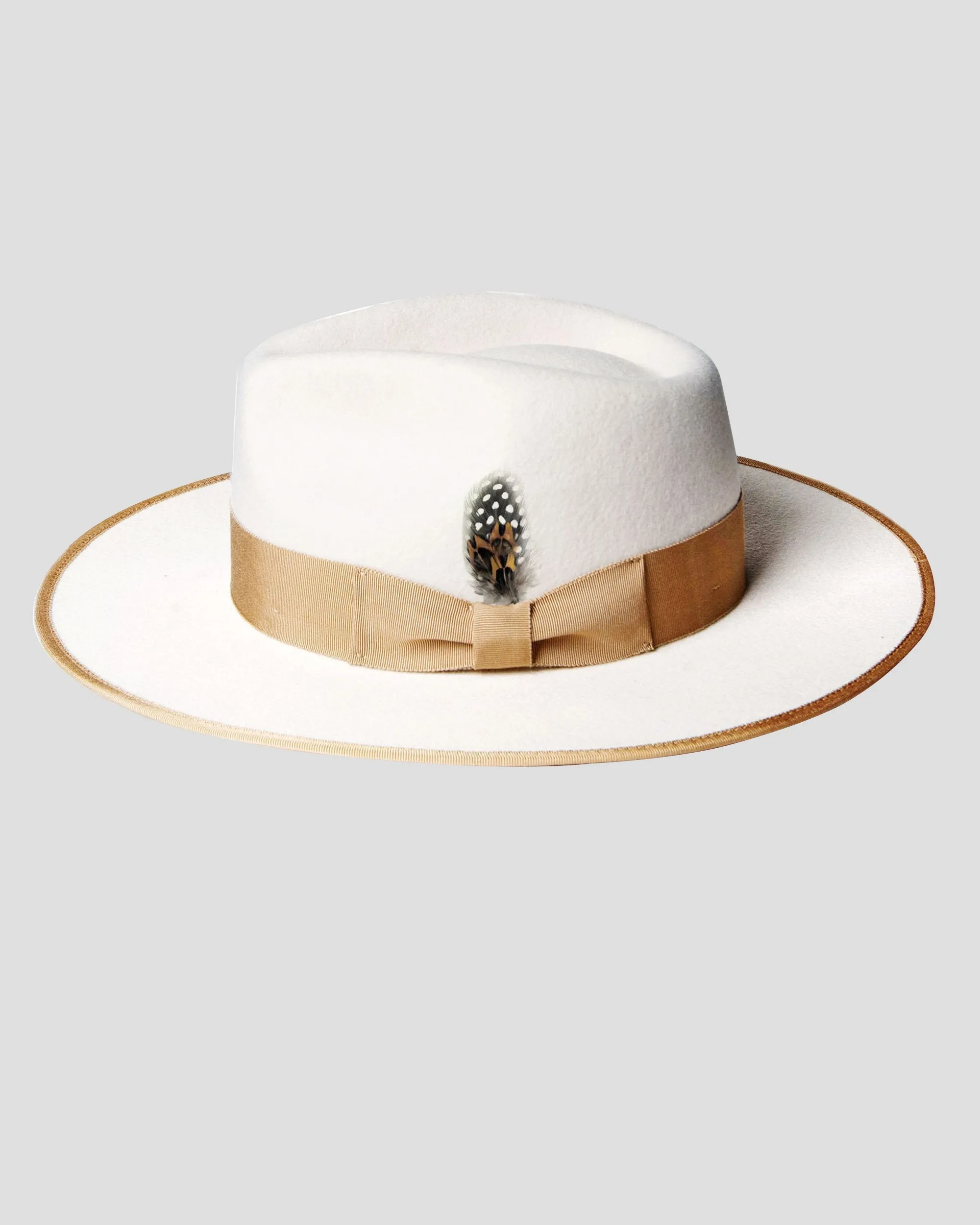 Vintage Vogue Ferguson Fedora Hat-Ivory