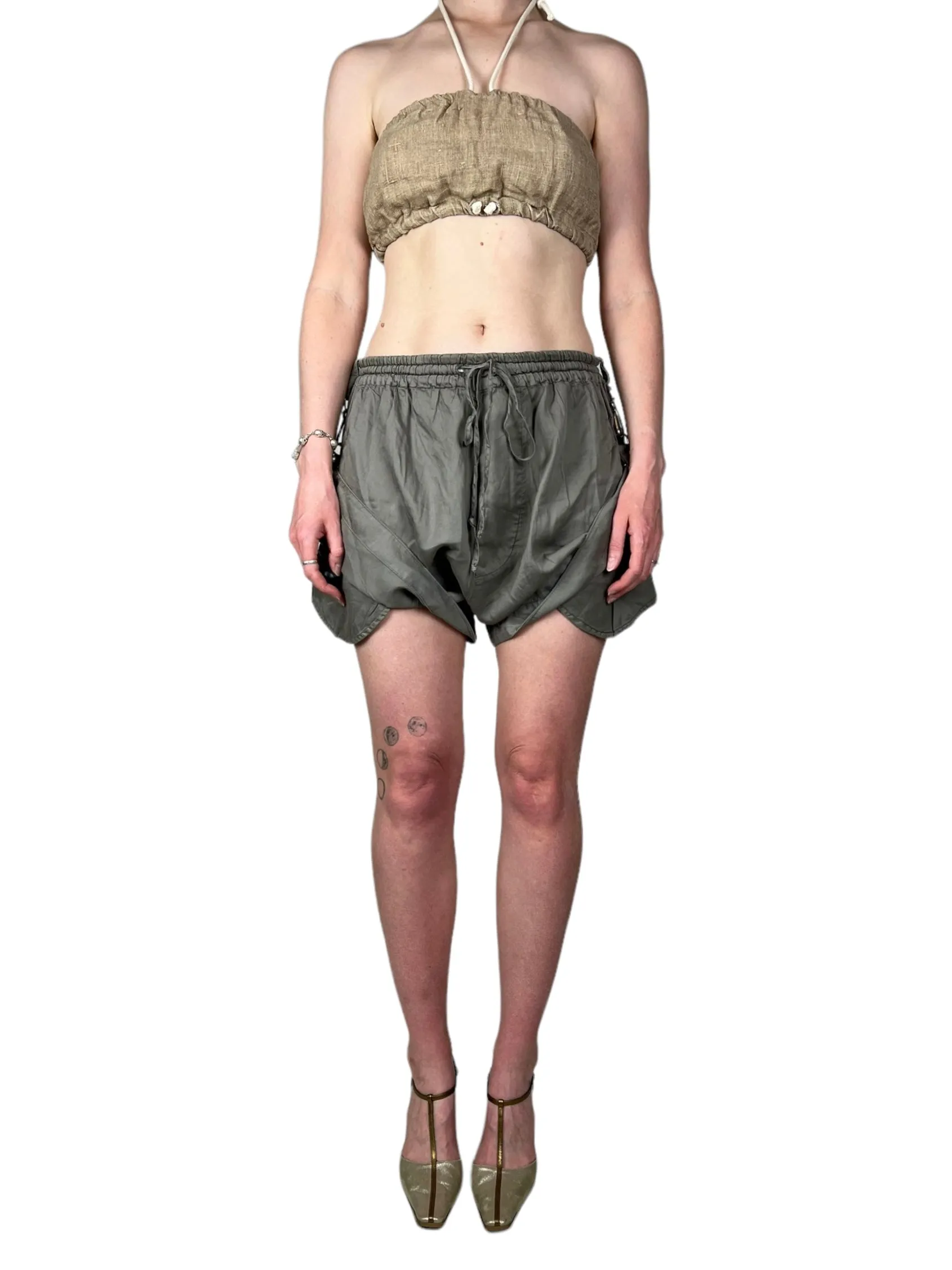 Vivienne Westwood Anglomania paper bag shorts