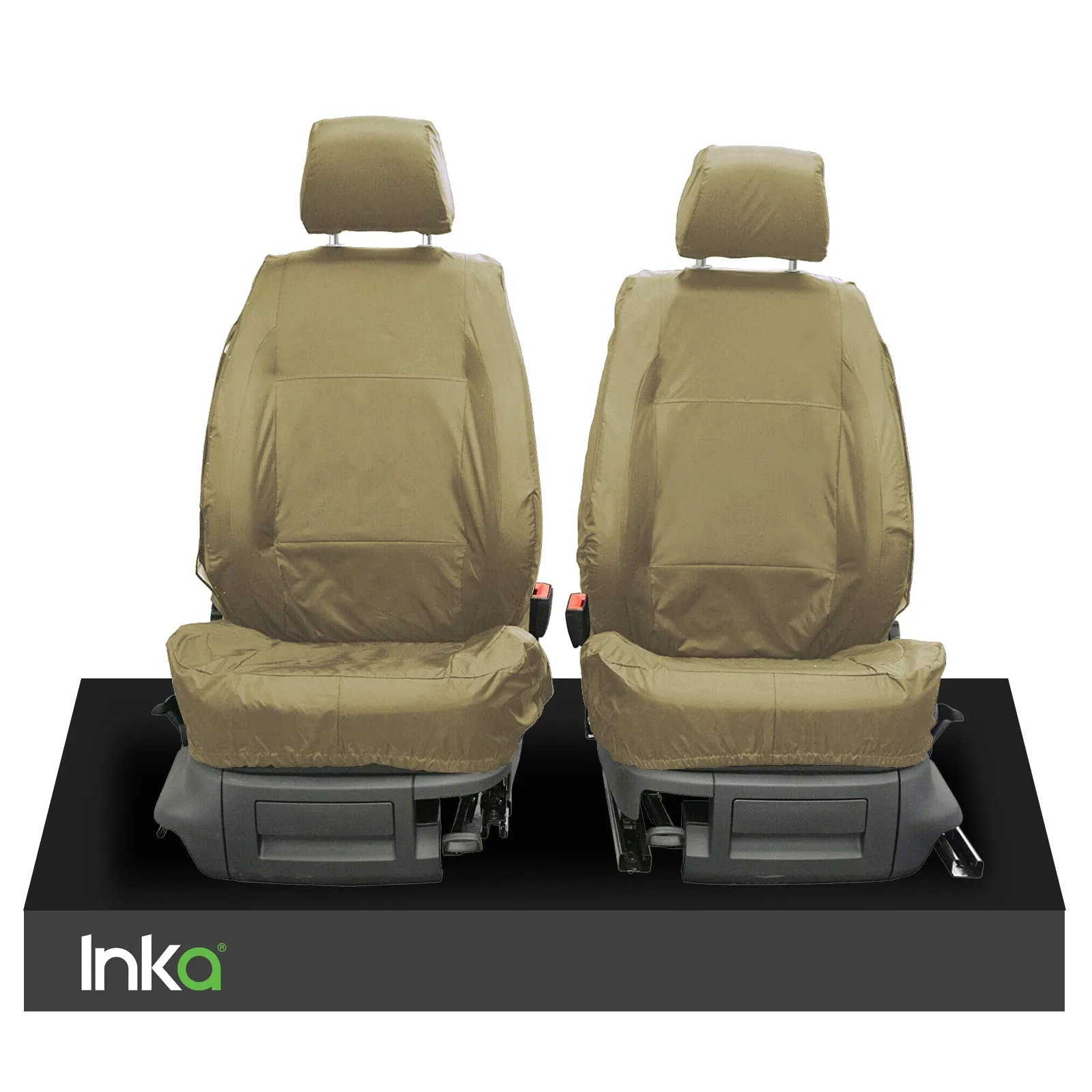 VW Amarok INKA Front Set 1 1 Fully Tailored Waterproof Seat Covers Beige MY-10-21