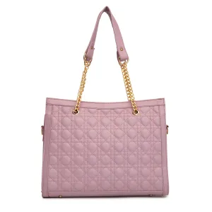 Women purple textured shoulder bag