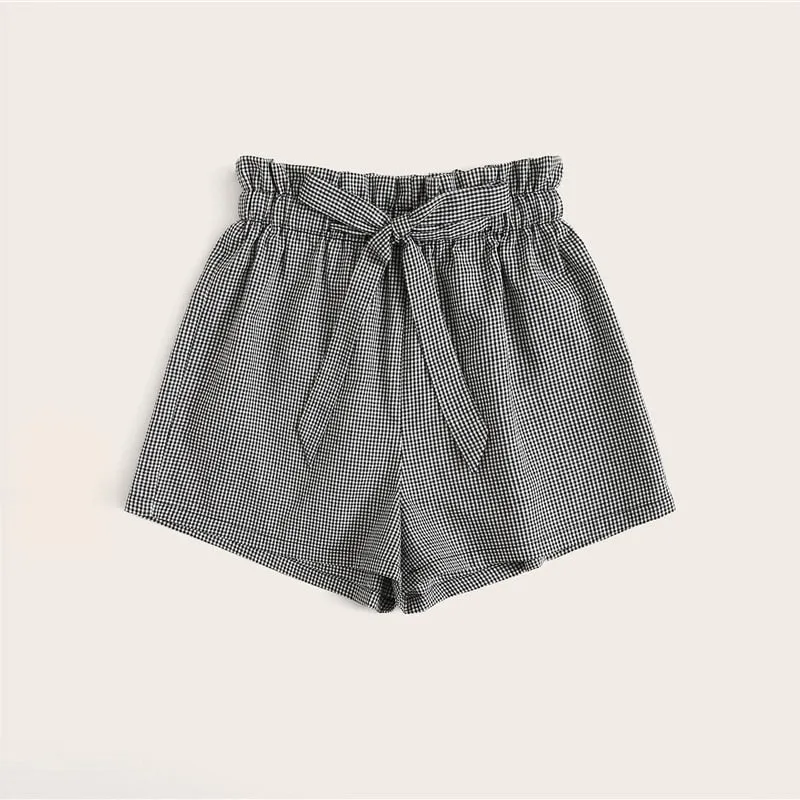 Women's Summer Cotton High-Waist Shorts