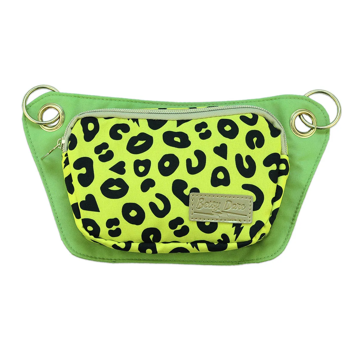 Yellow Electric Leopard Lisa Convertible Crossbody Belt Bag