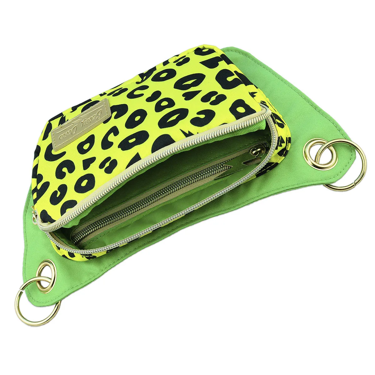 Yellow Electric Leopard Lisa Convertible Crossbody Belt Bag