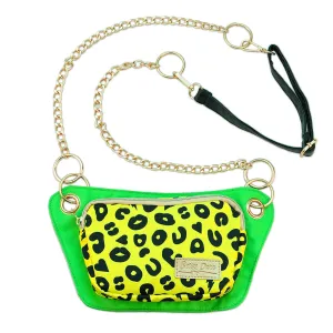 Yellow Electric Leopard Lisa Convertible Crossbody Belt Bag